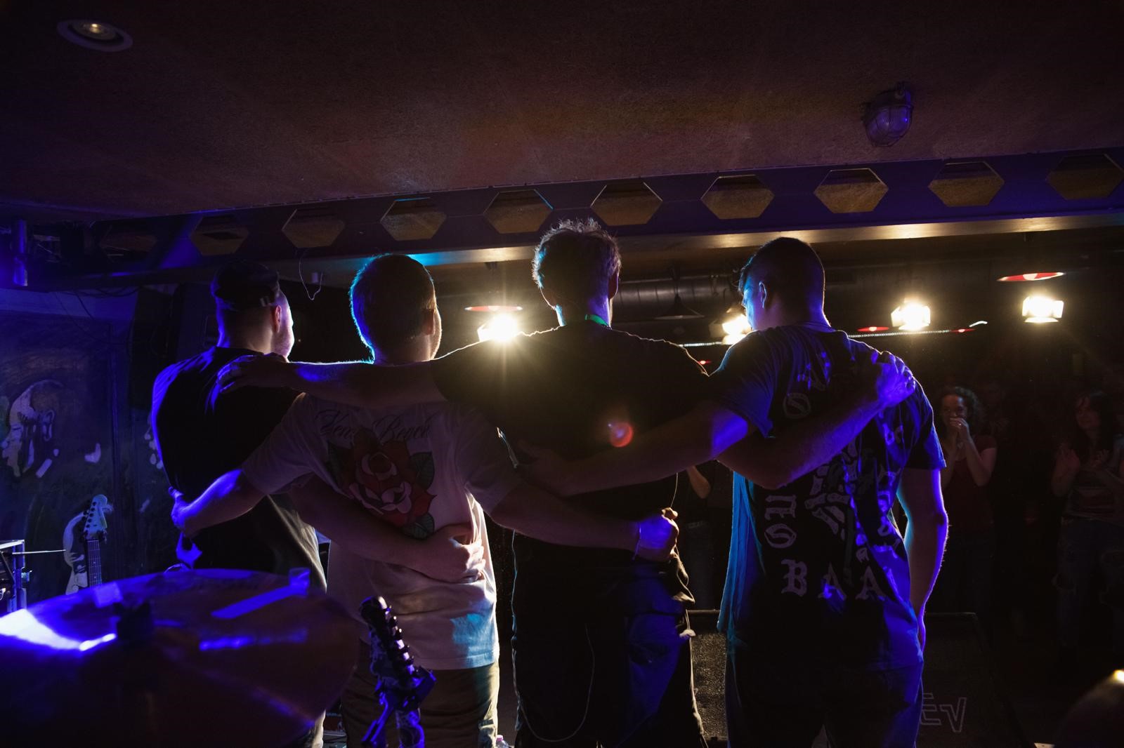 Team minus 3 auf der Bühne