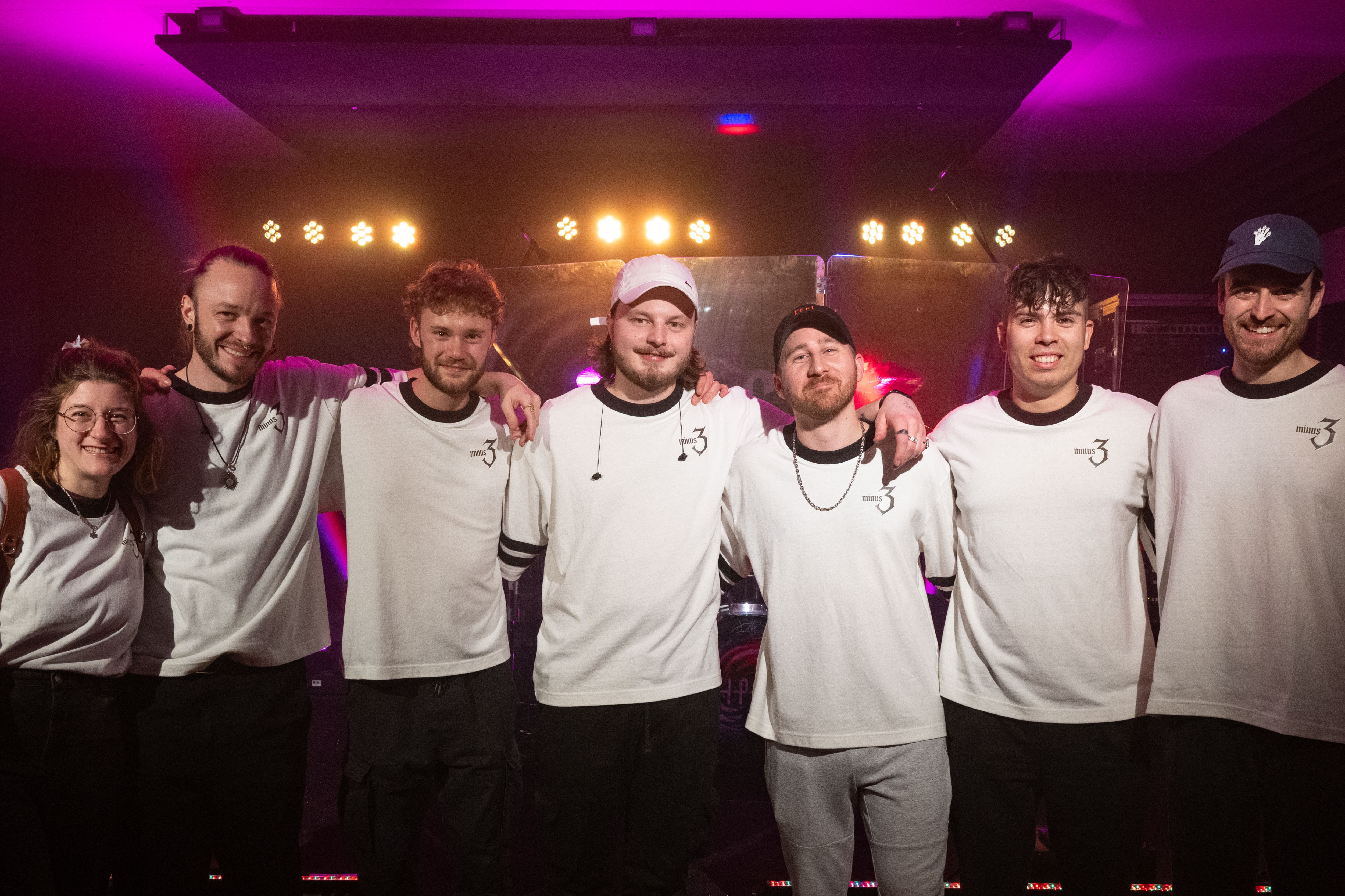 Team minus 3 auf der Bühne